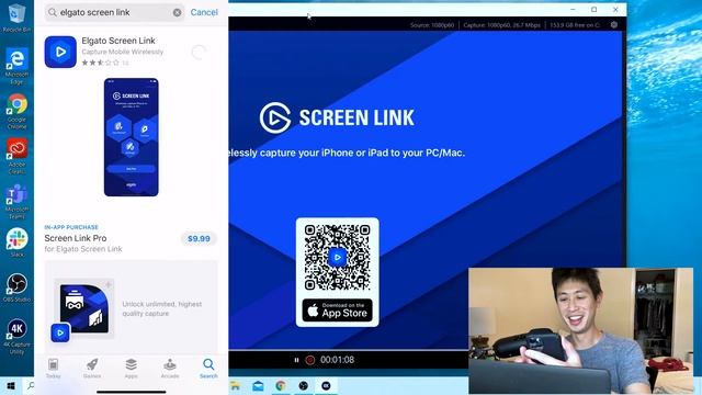 Use your Iphone as your Webcam! | iPhone Screen Link with Elgato 4K Capture Utility смотреть онлайн