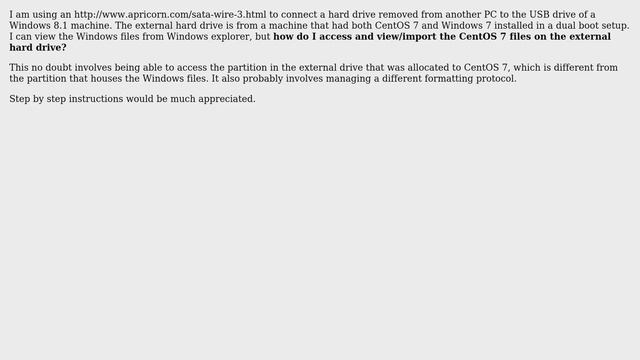 How do I access a CentOS 7 file system from Windows 8.1? смотреть онлайн