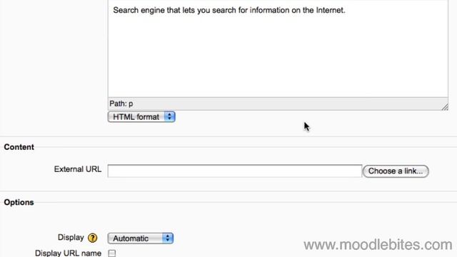 Moodle 2 Adding Content URL смотреть онлайн