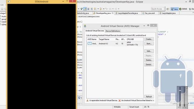 How to Start Android emulator in eclipse смотреть онлайн