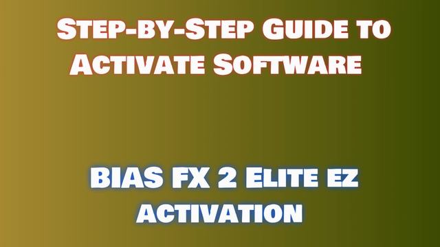 BIAS FX 2 Elite Download and Install: Step-by-Step Guide смотреть онлайн