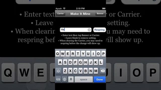 How to add custom text to your taskbar in iOS 6 смотреть онлайн