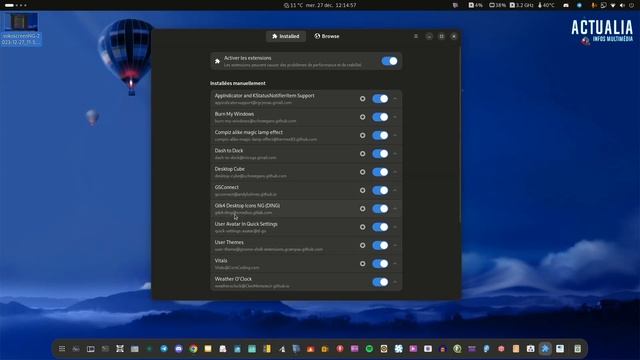 Linux, mes extensions sur Fedora Gnome en 2024 смотреть онлайн