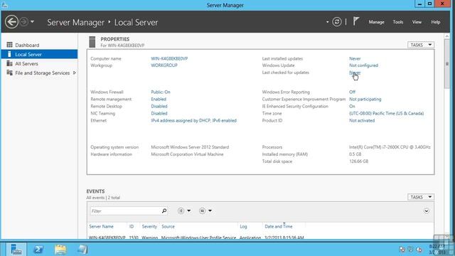 04 Windows Server 2012 Tutorial -Post Installation Steps смотреть онлайн