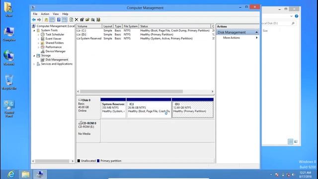 create delete extend or shrink partition (disk management windows) смотреть онлайн
