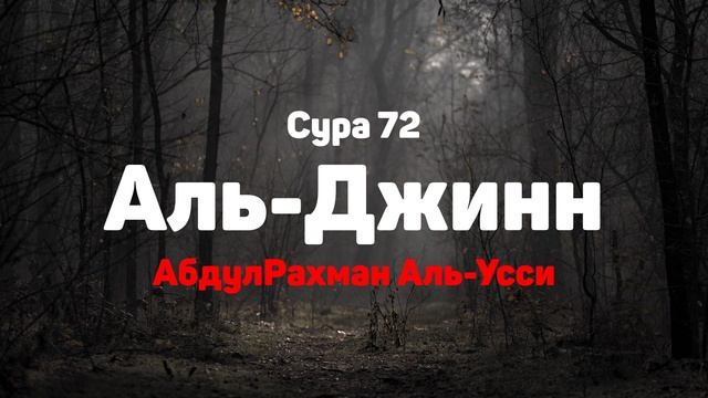 Сура 72 Аль-Джинн - АбдулРахман Аль-Усси