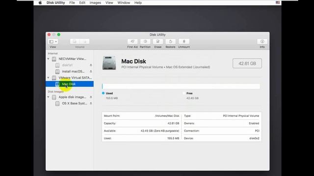 Install macOS X High Sierra 10 13 on VMware Workstation смотреть онлайн