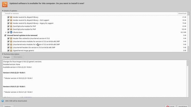 Ubuntu Software Updater upgrade old unused kernel bug смотреть онлайн