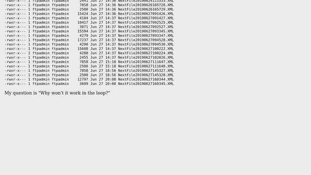 Unix & Linux: curl delete command won't work in scripted for loop смотреть онлайн