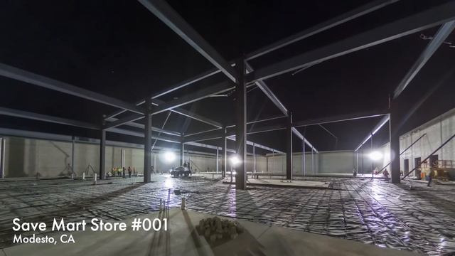 HUGE Concrete Pour Time-Lapse in 4K - Save Mart Supermarket Project смотреть онлайн