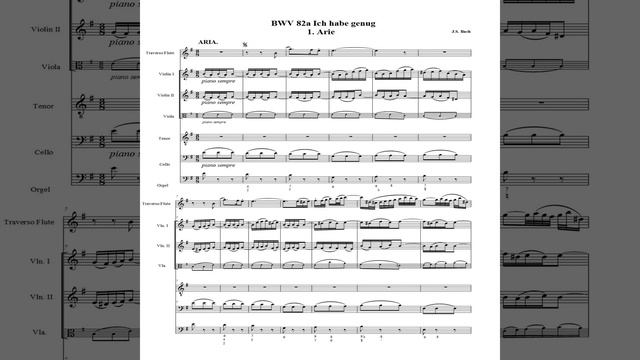 Bach "Ich habe genug" BWV 82a (Accompaniment) смотреть онлайн
