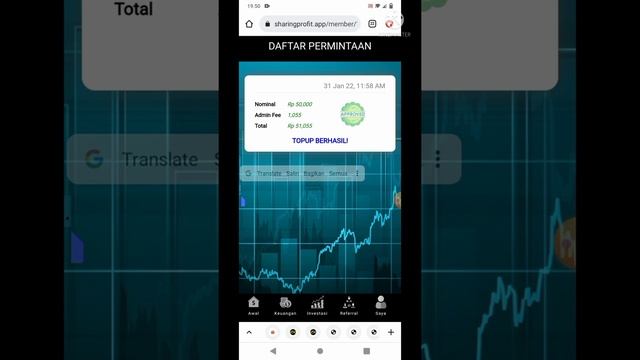 INFO TERBARU APK SHARING PROFIT #penghasil #penghasiluang2022 #barurilis #legit смотреть онлайн