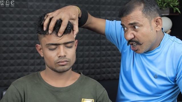 Pain Relief Tok Sen Massage By Asim Barber | Hair Crack Neck Crack Ear Cracking Head Massage ASMR смотреть онлайн