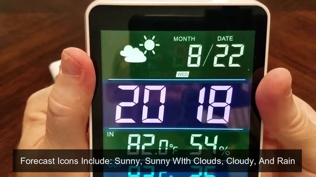ORIA Indoor Outdoor Weather Station Hygrometer смотреть онлайн