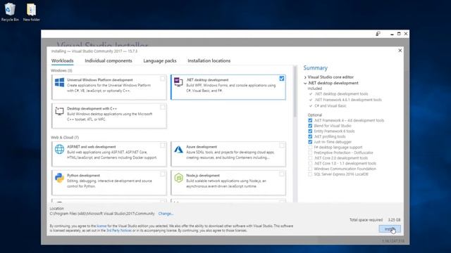 Invață C# în limba română #3 - Instalarea Visual Studio Community Edition смотреть онлайн
