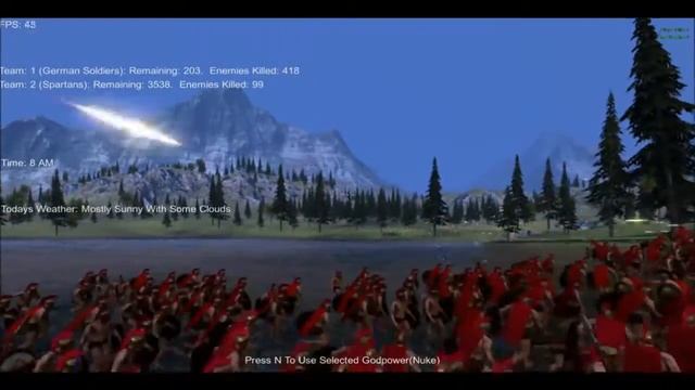 Ultimate Epic Battle Simulator 4000 Spartans vs 300 WW2 German Soldiers смотреть онлайн