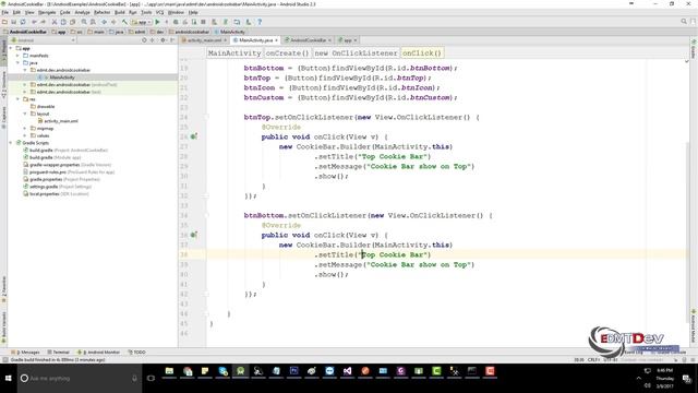 Android Studio Tutorial - Cookie Bar смотреть онлайн