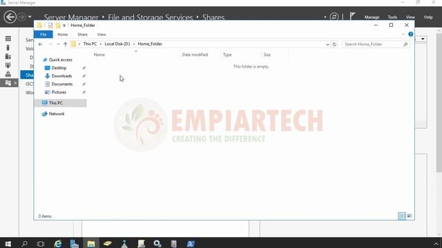 How to Configure Home Folder for Active Directory Users in Server 2016 смотреть онлайн