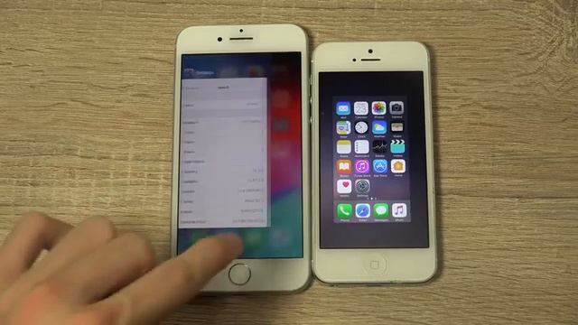 iPhone 7 iOS 12 vs iPhone 5 iOS 10 Which Is Faster смотреть онлайн