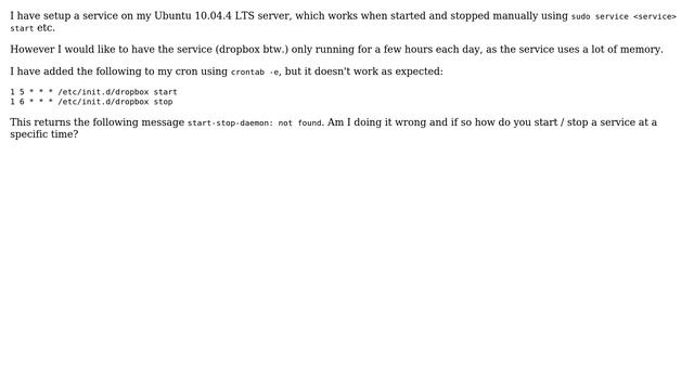 Ubuntu: How to start / stop Dropbox at a specific time? смотреть онлайн