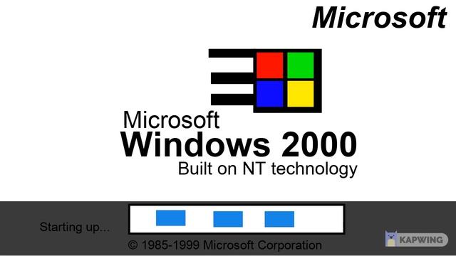 Microsoft Windows 2000 Startup Sound смотреть онлайн