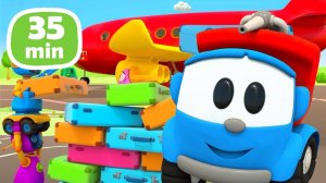 Грузовичок Лева и ПУТЕШЕСТВИЕ на самолете ✈️  Развивающие мультики про машинки