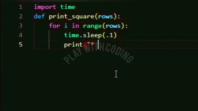 How to make square ⬛ star ✨ pattern in python|python pattern tutorial| смотреть онлайн