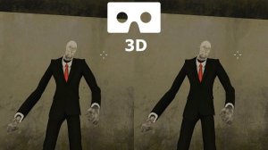 Slenderman VS Freddy  3D VR video SBS VR box google cardboard 1
