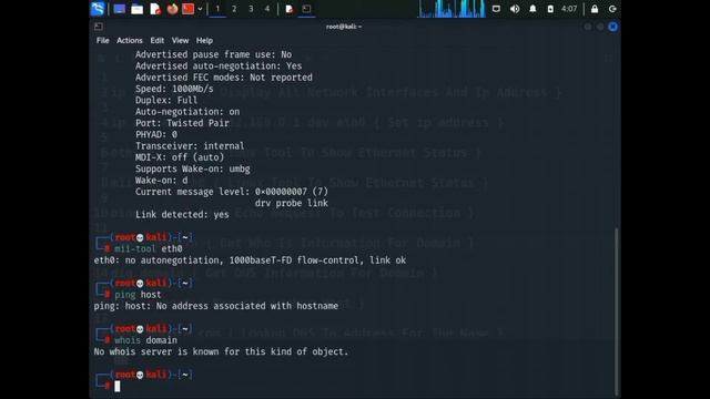 Lecture_#03~ Network Commands In Kali Linux Latest Version 2022.1 смотреть онлайн