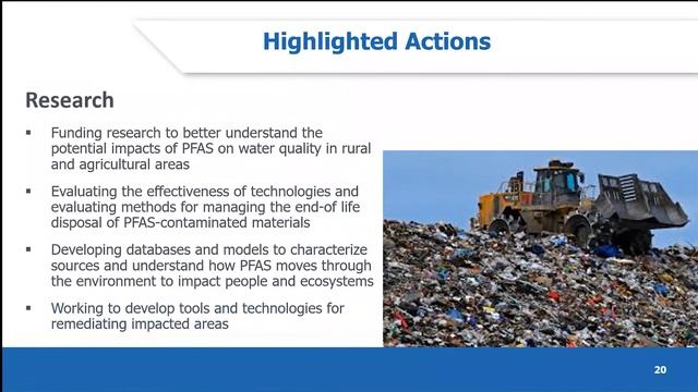 U S EPA Actions to Address PFAs Per and Polyfluoroalkyl Substances Webinar смотреть онлайн