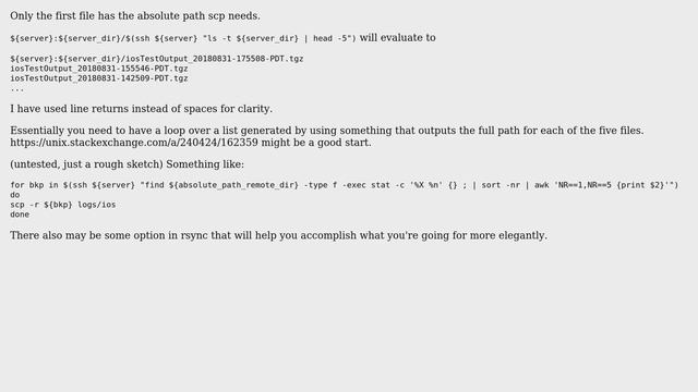 Unix & Linux: How to secure copy 5 most recent files into local directory? (2 Solutions!!) смотреть онлайн
