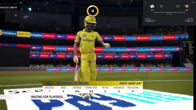 IPL: Sunrisers Hyderabad vs Chennai Super Kings - #cricket22 #gameplay #csk #srh #srhvscsk #cskvssr смотреть онлайн