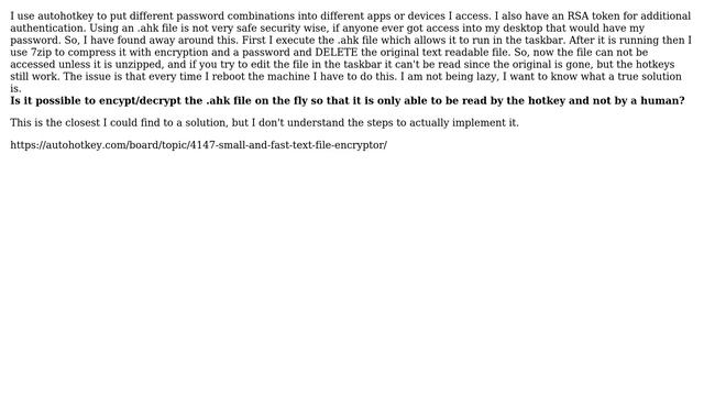 How can I encrypt/decrypt an Autohotkey ( .ahk ) file on the fly? (2 Solutions!!) смотреть онлайн