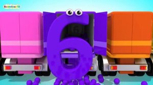 Мультик для Детей   Грузовики и Шарики   Учим Цвета и Цифры  Учимся считать с 1 до 10  Волшебство Т