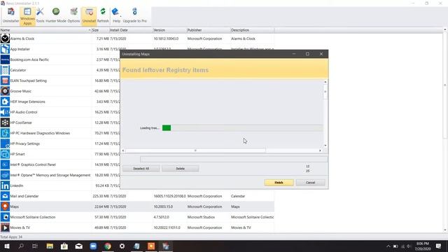 Deleting Windows 10 Default Apps using Revo Uninstaller смотреть онлайн