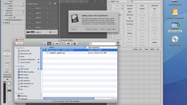 Tutorial - How to load Apple Loops into Logic смотреть онлайн