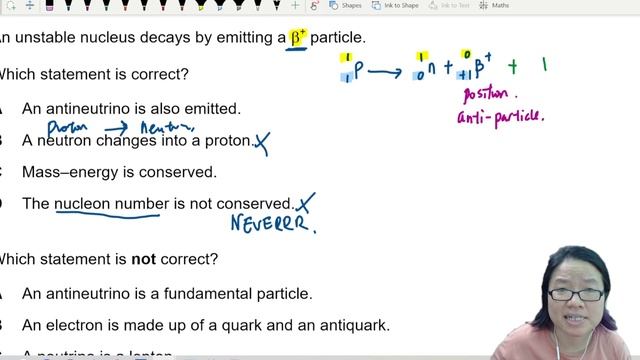 ON21 P12 Q39 Nuclear Decay Statements | Oct/Nov 2021 | Cambridge A Level 9702 Physics смотреть онлайн