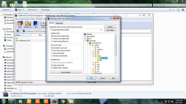 How to Install Cygwin and NS 2 in Windows 7 смотреть онлайн