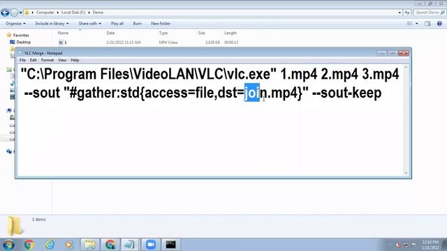 How to merge videos using VLC media player in command prompt смотреть онлайн
