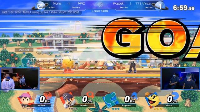 Odyssey: Doubles Losers Semi Finals - Vince and Puppet (Pac/G&W) vs Mono and Mac (Ness/Mario) смотреть онлайн