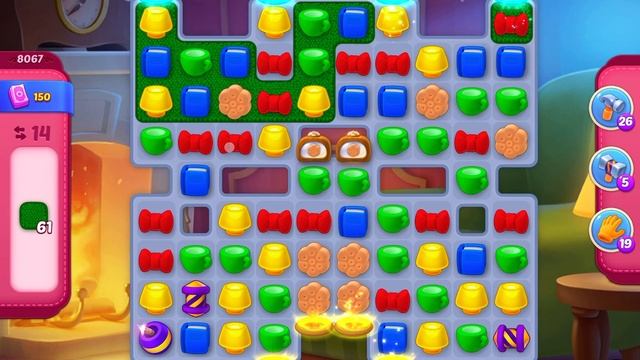 HomeScapes Level 8067 no boosters (24 moves) смотреть онлайн
