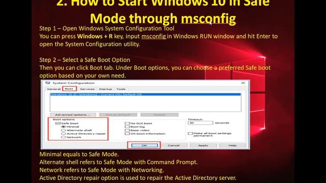 How to Start Windows 10 in Safe Mode (While Booting) [5 Ways] || Bangla Tutorial смотреть онлайн