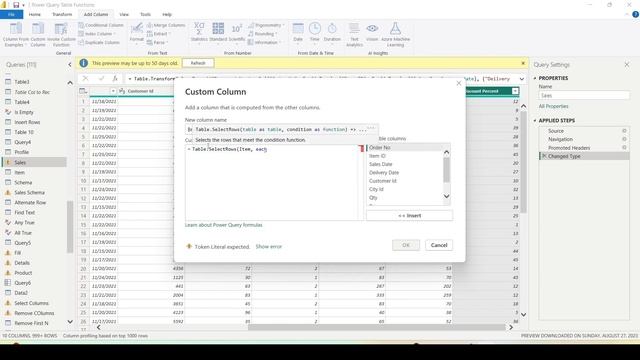 Power BI Power Query- Table.SelectRows|Tutorials for Beginners| How to filter rows in Power Query смотреть онлайн