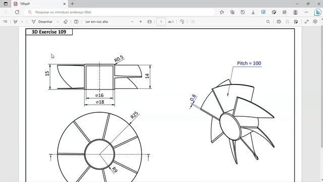 FreeCAD 0.20-0.21 Beginners tutorial: practical exercise 109 смотреть онлайн