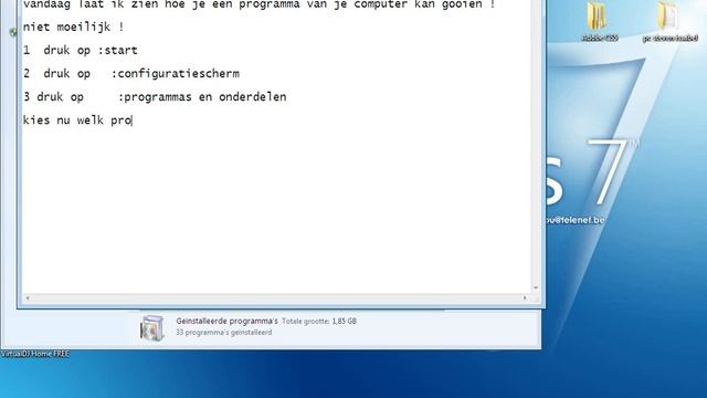 een programma van je computer verwijderen ( Windows 7 ) смотреть онлайн