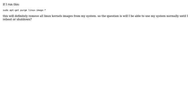 Unix & Linux: What if I uninstall all linux kernel images from my system смотреть онлайн