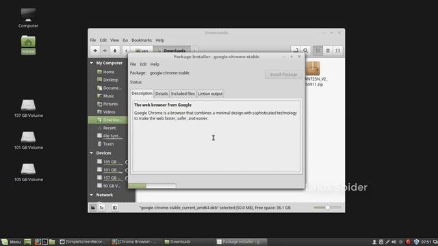 Install Chrome Browser in linux | Linux Mint смотреть онлайн