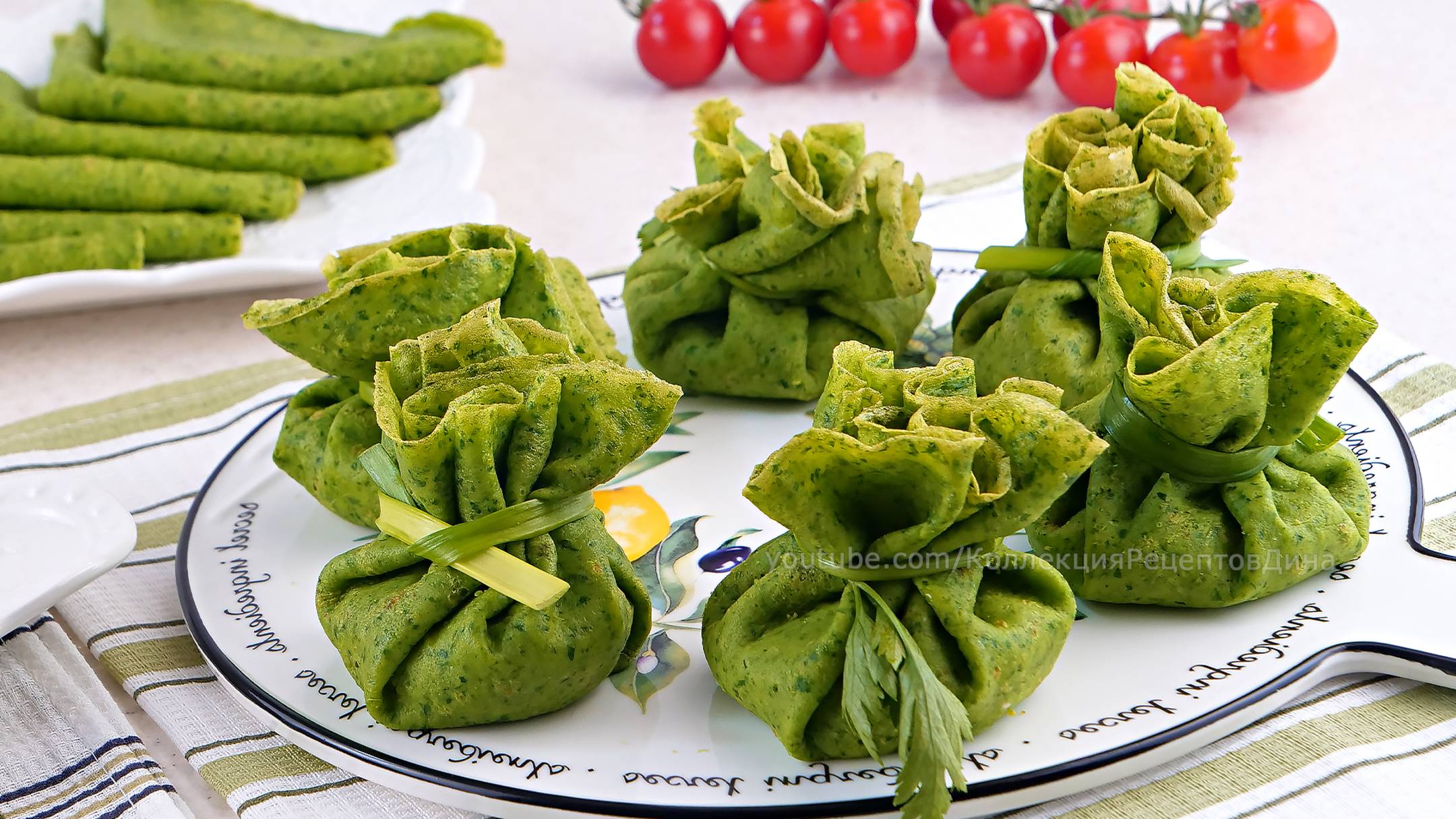 🥞🥬 Закусочные Шпинатные Блинчики с двумя аппетитными начинками - Красиво, Вкусно, Полезно! 🥞🥬 смотреть онлайн