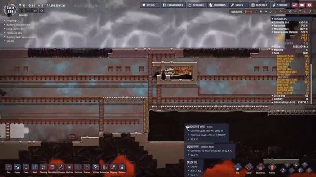 Oasiss 17 : Oxylite Petroleum rockets and Cargo hauling : Oxygen not included смотреть онлайн