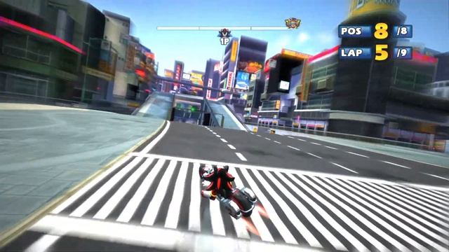 SHADOW Shibuya Downtown 9 Laps Expert (Request) Sonic & Sega All-Stars Racing смотреть онлайн